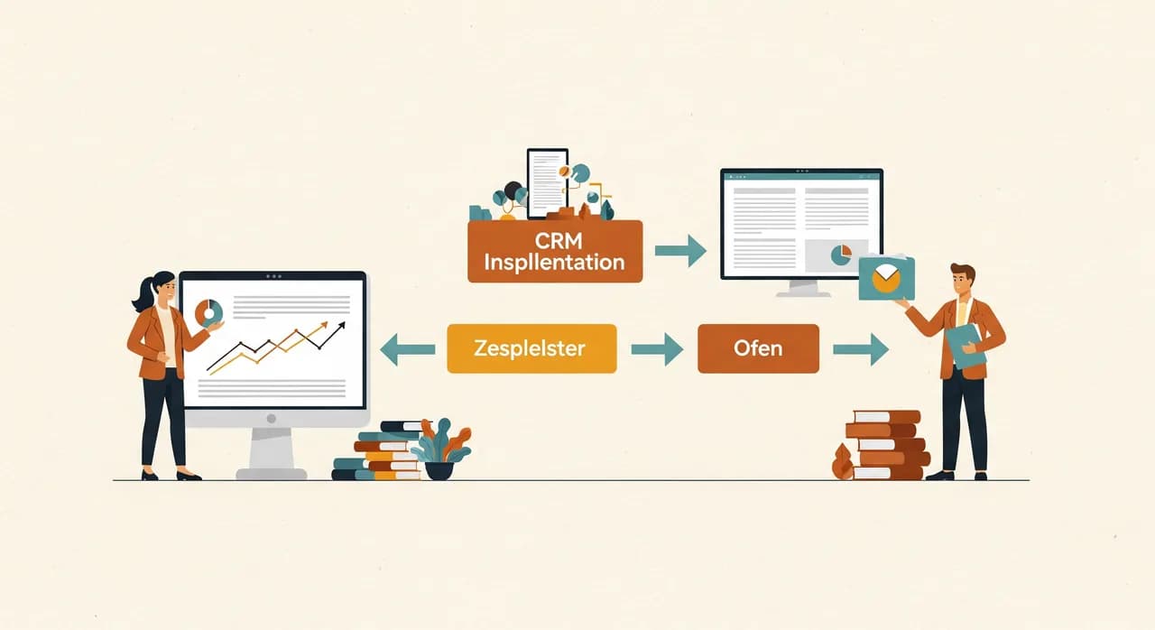 Übersichtliche Darstellung des Fortschritts einer CRM-Einführung mit erledigten und offenen Schritten