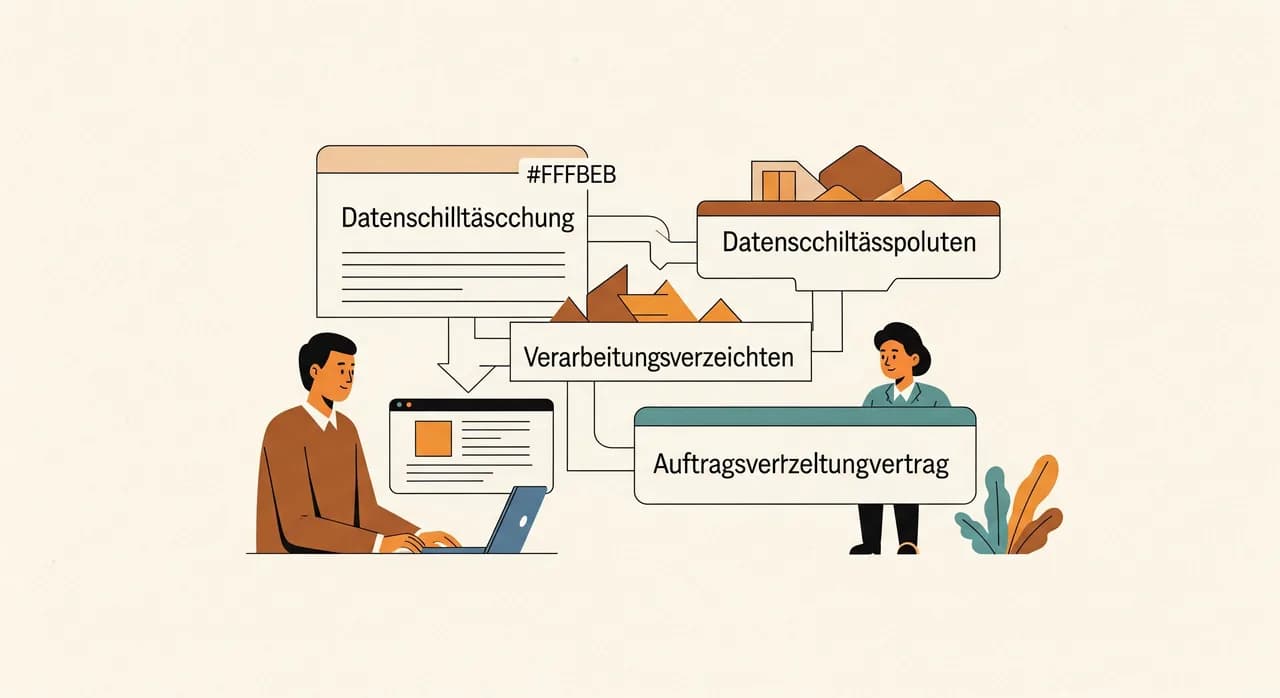 Zusammenspiel von Datenschutzerklärung, Verarbeitungsverzeichnis und Auftragsverarbeitungsvertrag im Unternehmen