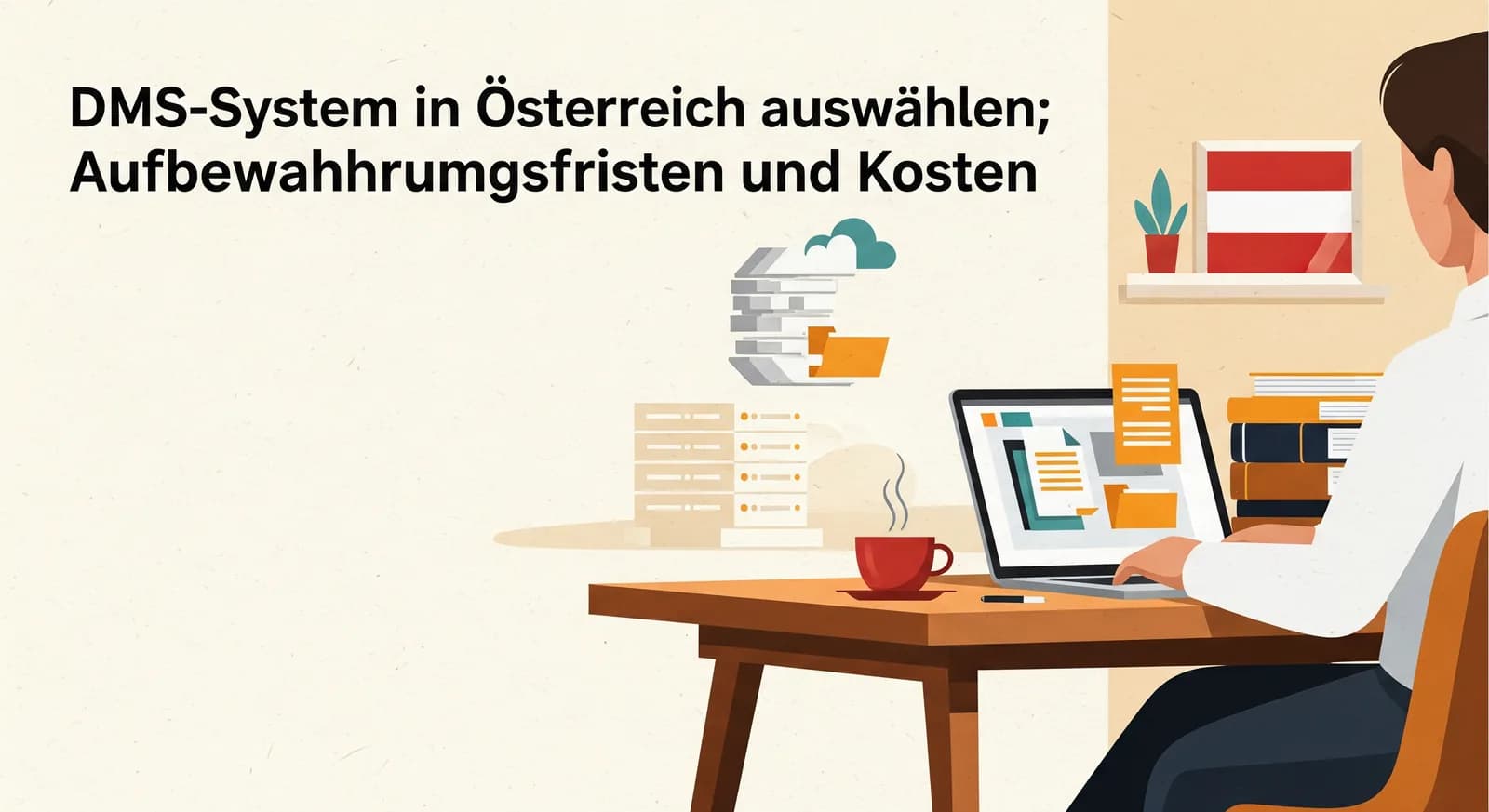 DMS-System in Österreich auswählen: Kriterien, Aufbewahrungsfristen und Kosten