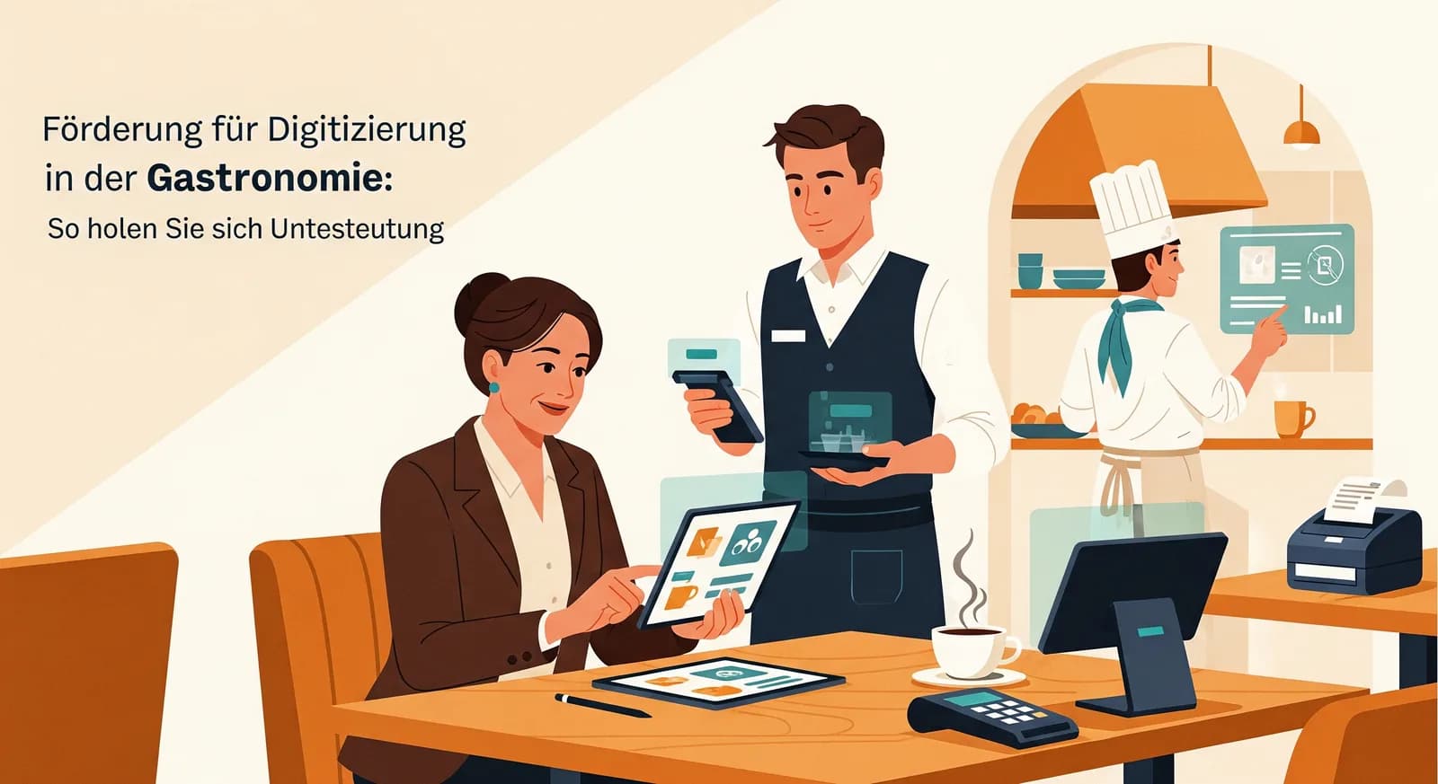 Förderung für Digitalisierung in der Gastronomie: So holen Sie sich Unterstützung