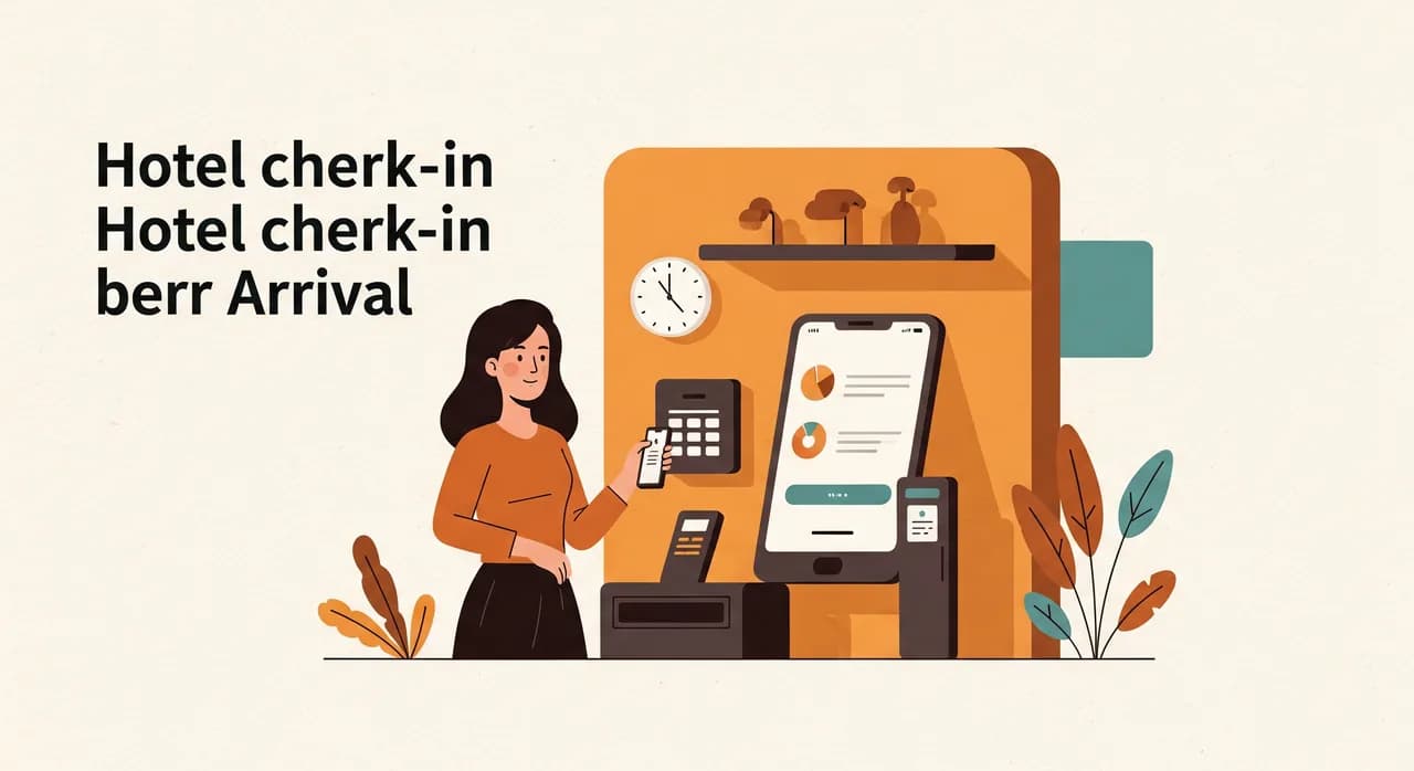Gast erledigt den Hotel-Check-in vor der Anreise am Smartphone