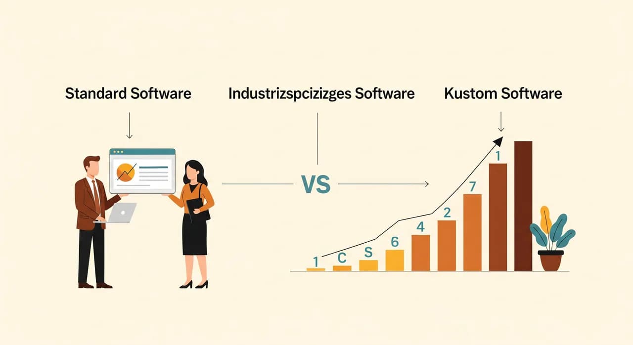 Vergleich von Standardsoftware, Branchensoftware und Individualsoftware als Entscheidungsschema für KMU