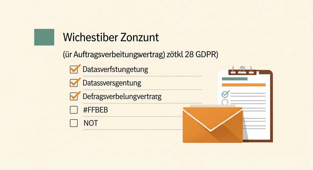 Checkliste mit den Pflichtinhalten eines Auftragsverarbeitungsvertrags nach Artikel 28 DSGVO