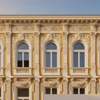 Wiener Altbaufassade mit Stuck