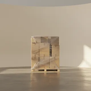 Paletten auf der Ladefläche